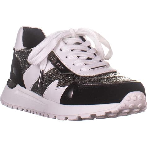 black michael kors sneakers|michael kors black designer sneakers.